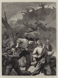 Med tyrkerne ved Shipka, Allah! Allah! en tyrkisk anklage etter et mislykket angrep fra russerne